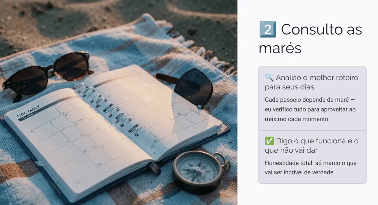 Como Reservar passeios: passo 2