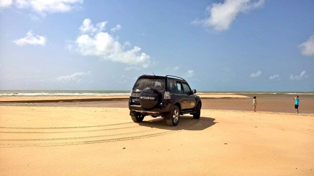 Passeio de Jipe, até a Barra do Abiai