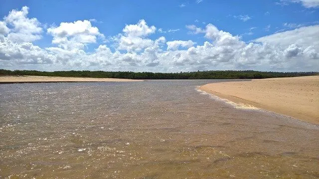 A boca do rio Abiai
