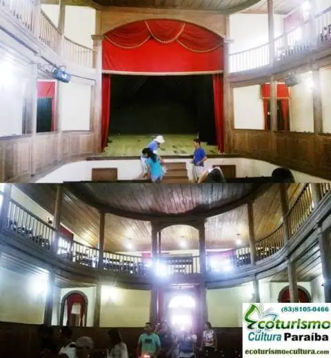 Interior do Teatro Minerva em Areia - PB