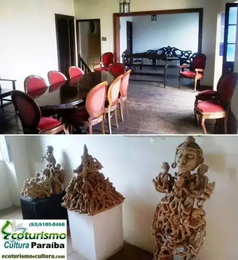 O que fazer em Areia PB: decoração interior do Sobrado José Rufino
