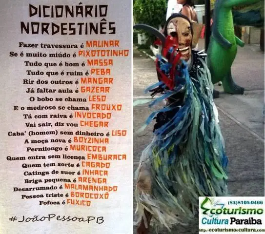 Dicionário Nordestinês, na praia do Jacaré
