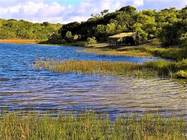 A lagoa encantada na Aldeia indígena Potiguara