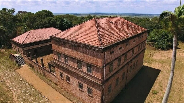 O palacete dos Lundgren visto por cima, Rio Tinto PB