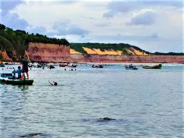 Praia de Pipa, do lado das falésias do santuário ecológico