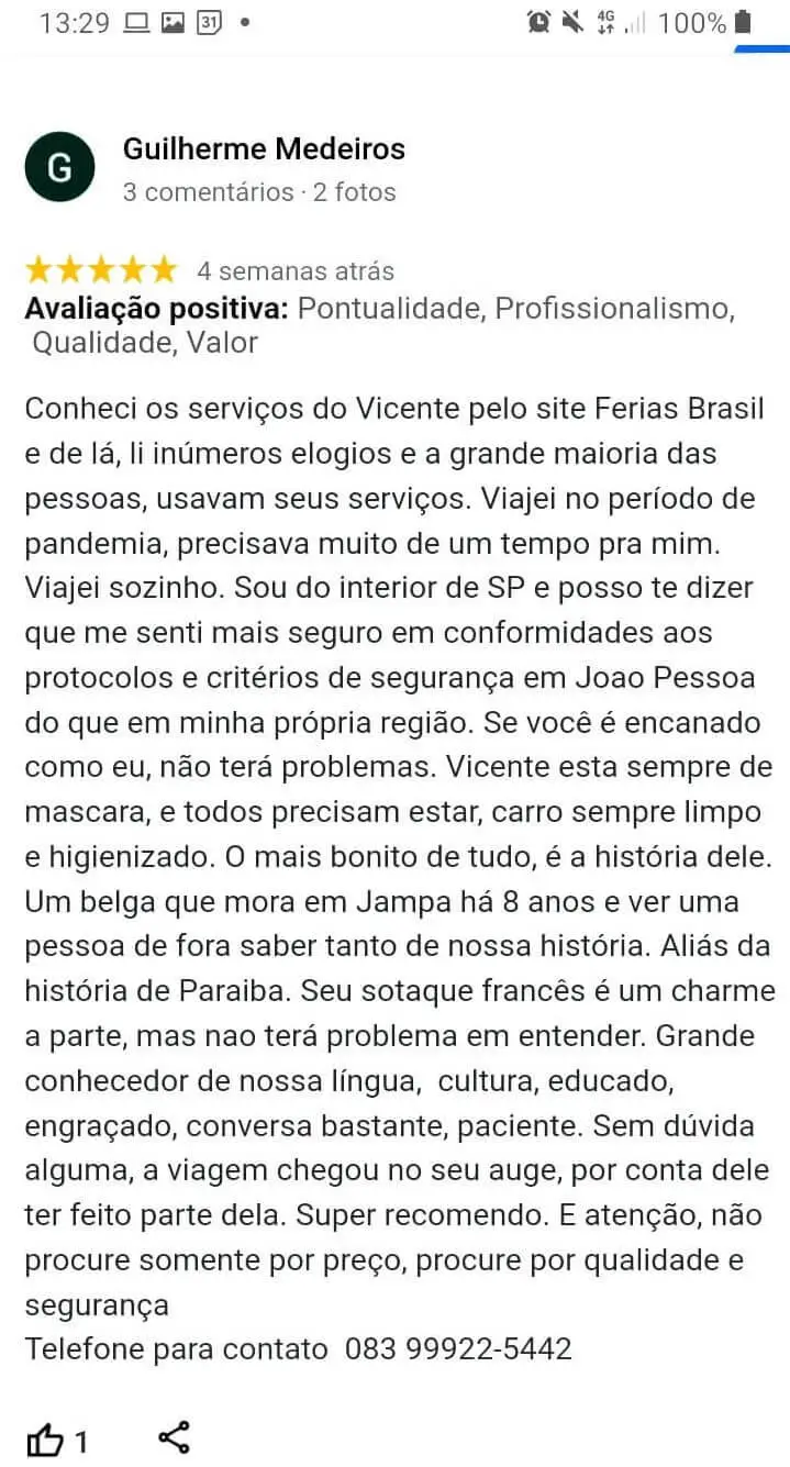 Testemunho do Guilherme