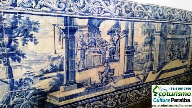 pontos turisticos em Joao Pessoa: Igreja e Conjunto São Francisco, os azulejos