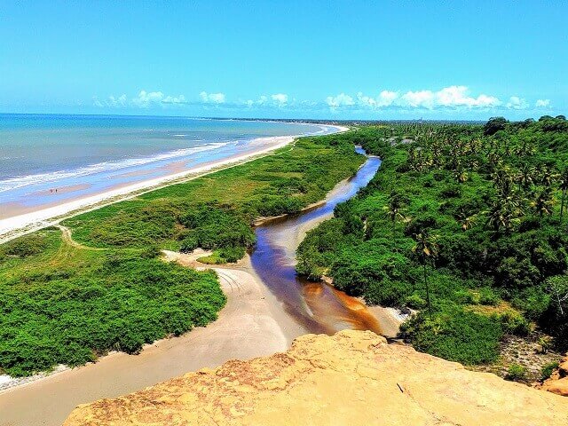 Mirante da Barra do Miriri (praias de João Pessoa litoral norte)