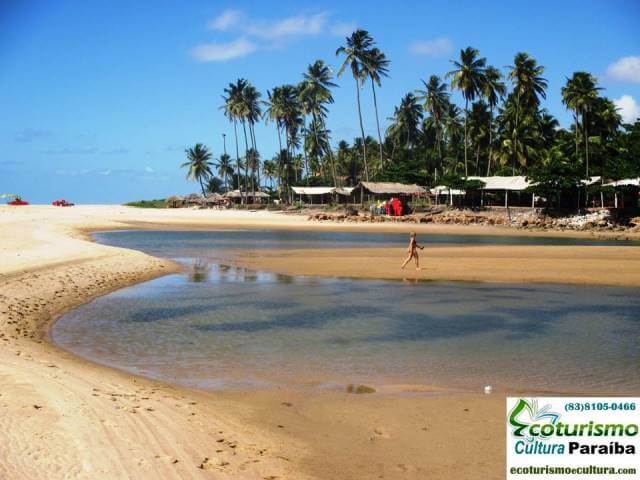 Praias litoral sul Paraiba: a Barra do Gramame (lado Conde)