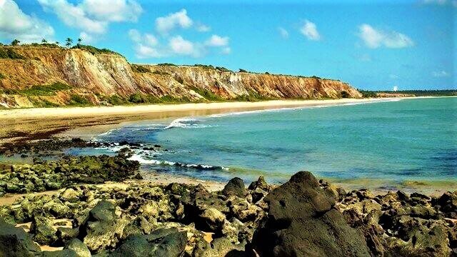 Praias do litoral sul de João Pessoa: Vista da Barra do Gramame (lado João Pessoa)