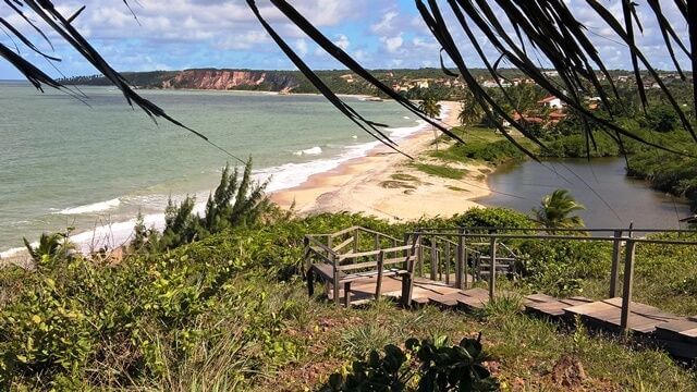 Mirante da praia de Tabatinga, litoral sul de João Pessoa